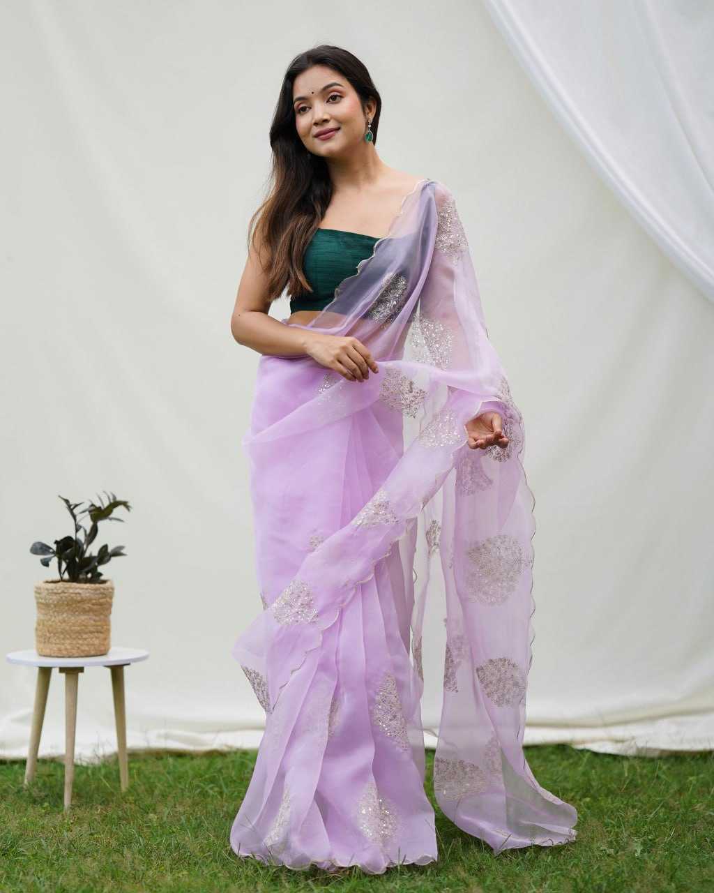 Organza  Sarees Rvsg  Vidhya  Saree