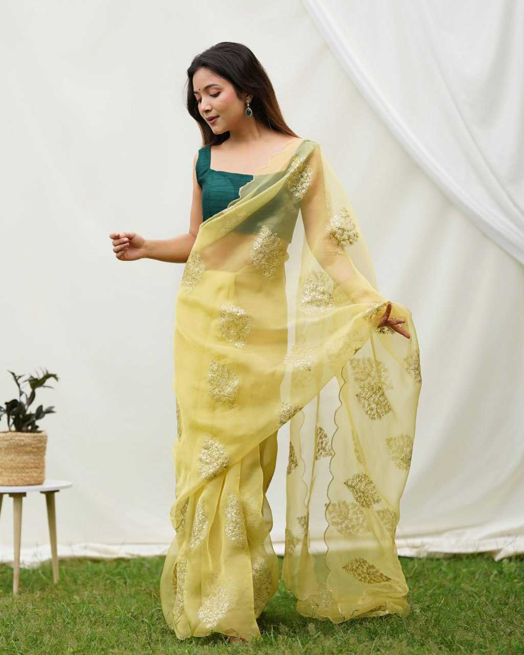 Organza  Sarees Rvsg  Vidhya  Saree