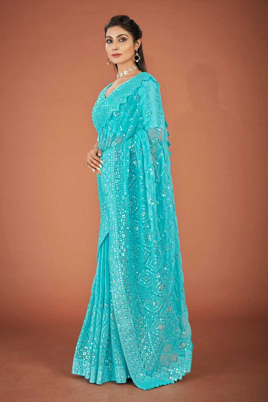 Organza  Sarees Rvsg  Vaani  Saree