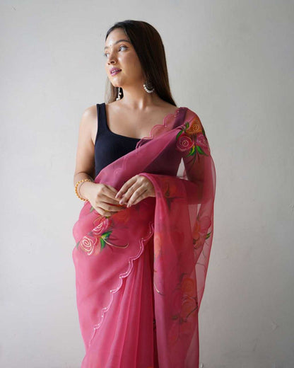 Organza  Sarees Rvsg  Urvashi  Saree