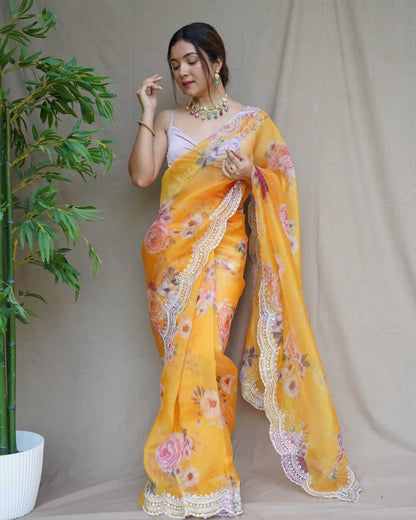 Organza  Sarees Rvsg Reetsequence  Saree