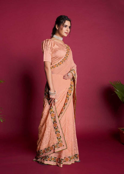 Organza  Sarees Rvsg Rasmalai Sequence  Saree