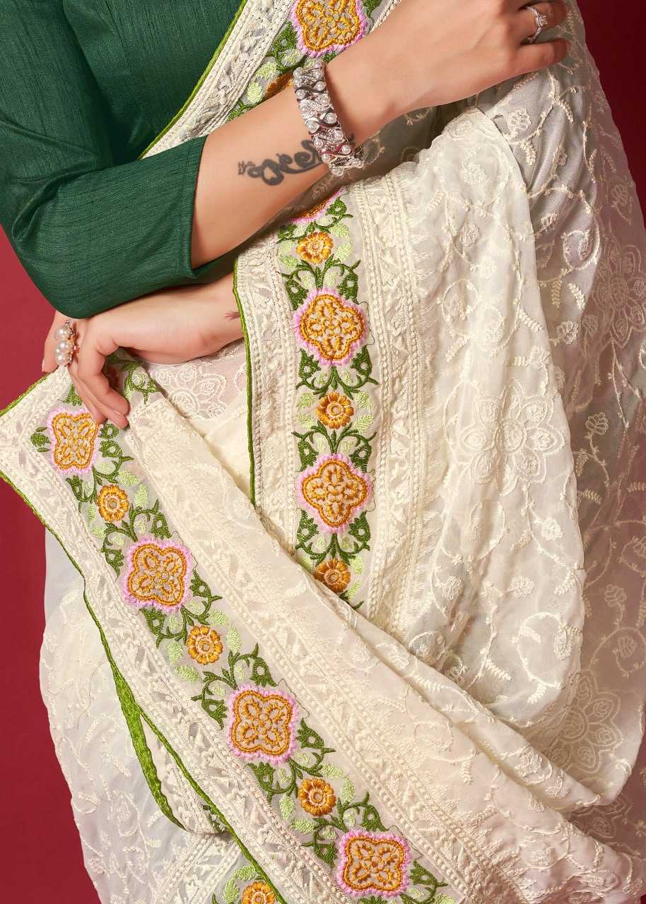 Organza  Sarees Rvsg Rasmalai Sequence  Saree