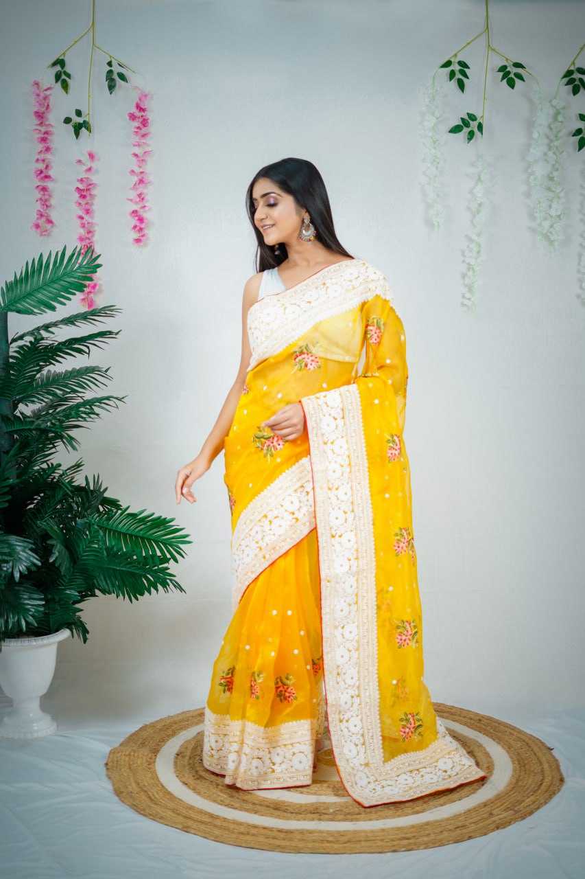 Organza  Sarees Rvsg Patralekha Sequence  Saree