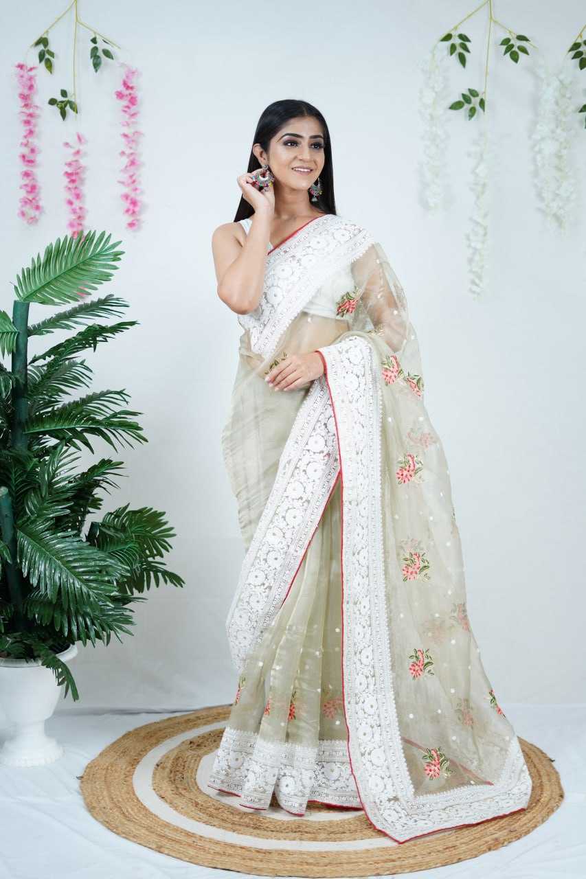 Organza  Sarees Rvsg Patralekha Sequence  Saree