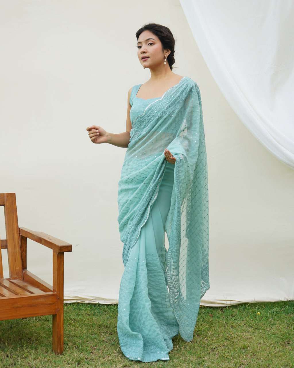 Organza  Sarees Rvsg Saraswati  Saree