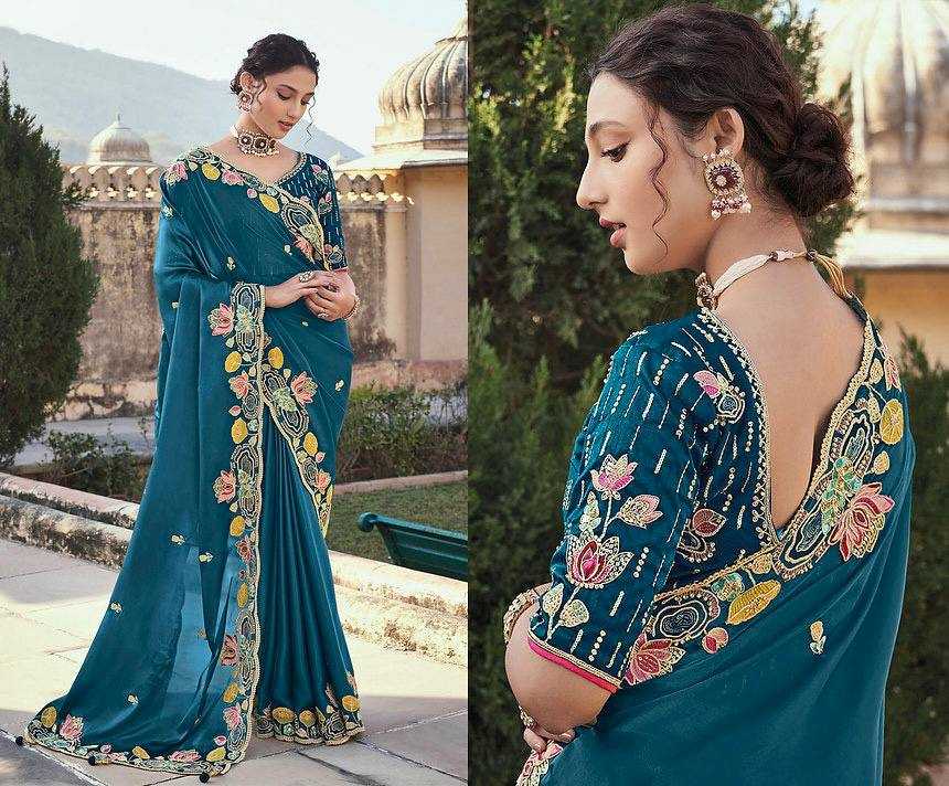 Nf Jimmy Choo Kesh169 1301 Sarees  Jimmy Choo Sequins Work Cutwork Embroidered Work Wedding Outfits Sarees