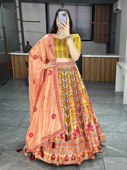 Art Silk Gro 7128  Lehengas