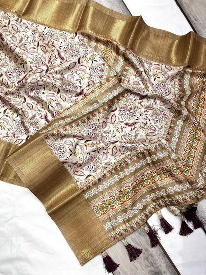 Assam Silk Rin116 Rew21 Sarees  Soft Silk Traditional Printed Silk Sarees