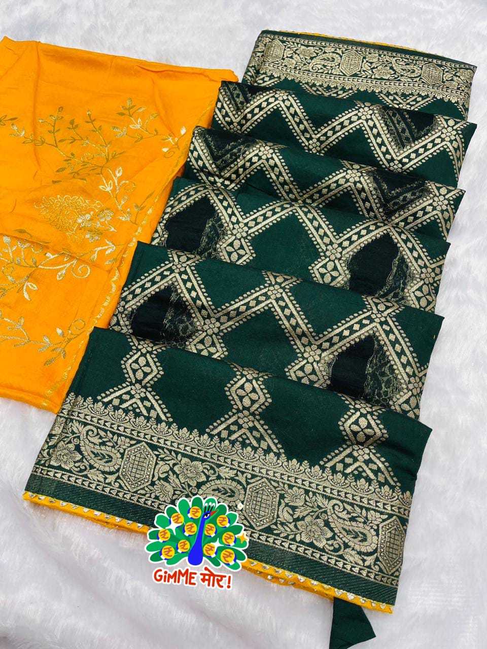 Banarasi Cotton Rin128 Rjk73 Silk Sarees  Banarasi Silk Soft Silk Traditional Sarees