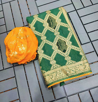 Banarasi Cotton Rin128 Rjk73 Silk Sarees  Banarasi Silk Soft Silk Traditional Sarees