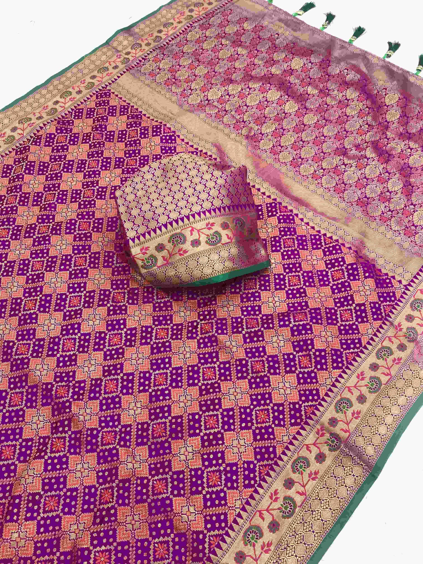 Banarasi Kesh182 Glanza Silk Sarees  Banarasi Patola Traditional Sarees