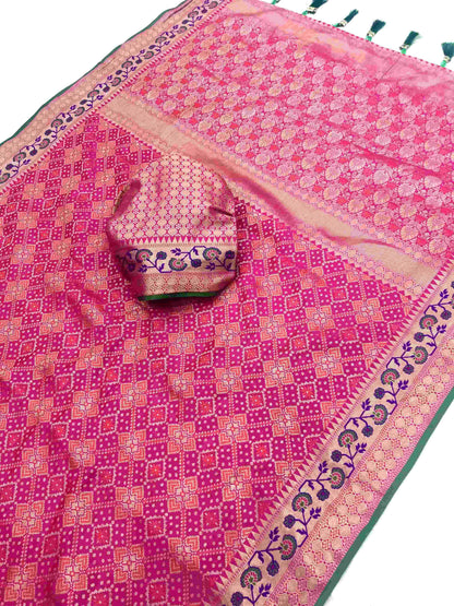 Banarasi Kesh182 Glanza Silk Sarees  Banarasi Patola Traditional Sarees