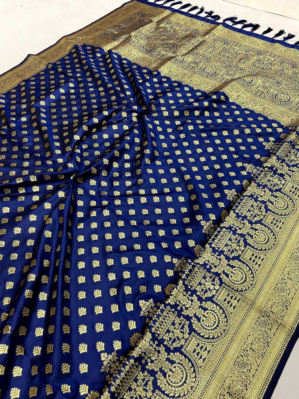 Banarasi Silk Kesh182 Tulsi - 2 Silk Sarees  Banarasi Silk Handlom Pure Ziri Silk Sarees