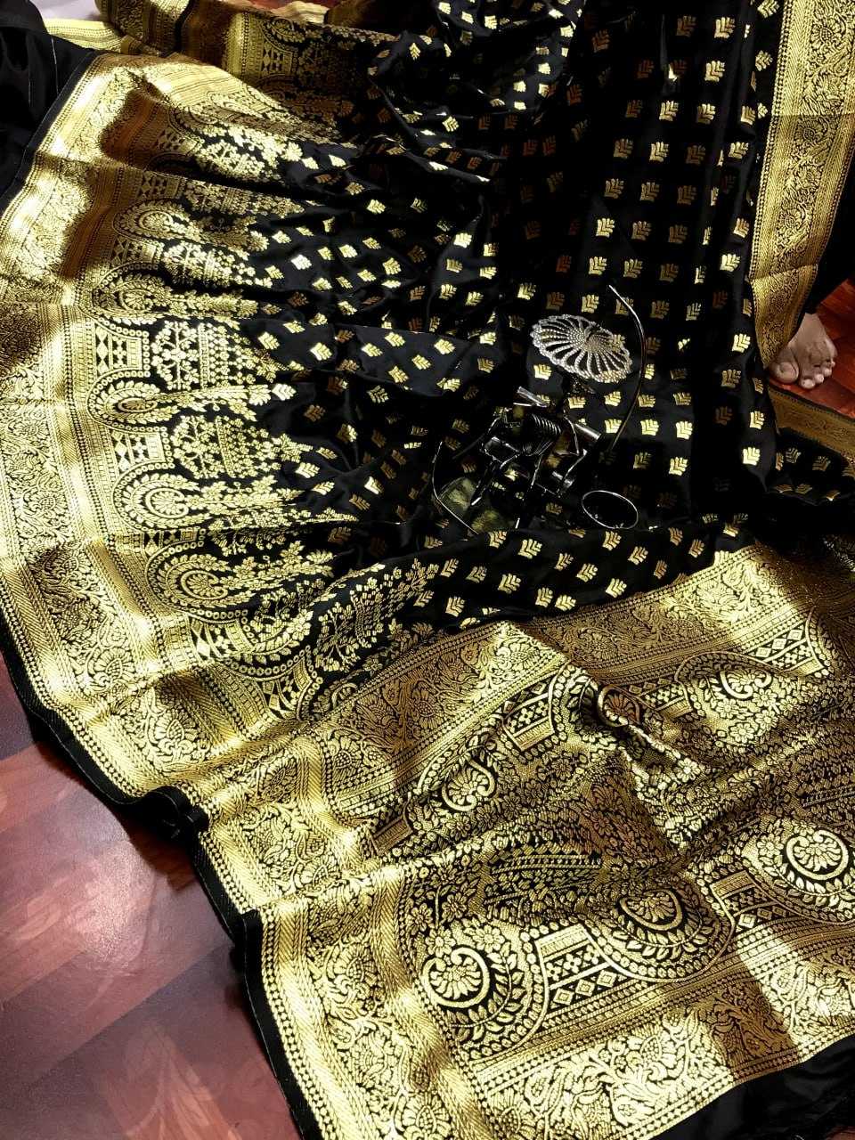 Banarasi Silk Kesh182 Tulsi - 2 Silk Sarees  Banarasi Silk Handlom Pure Ziri Silk Sarees