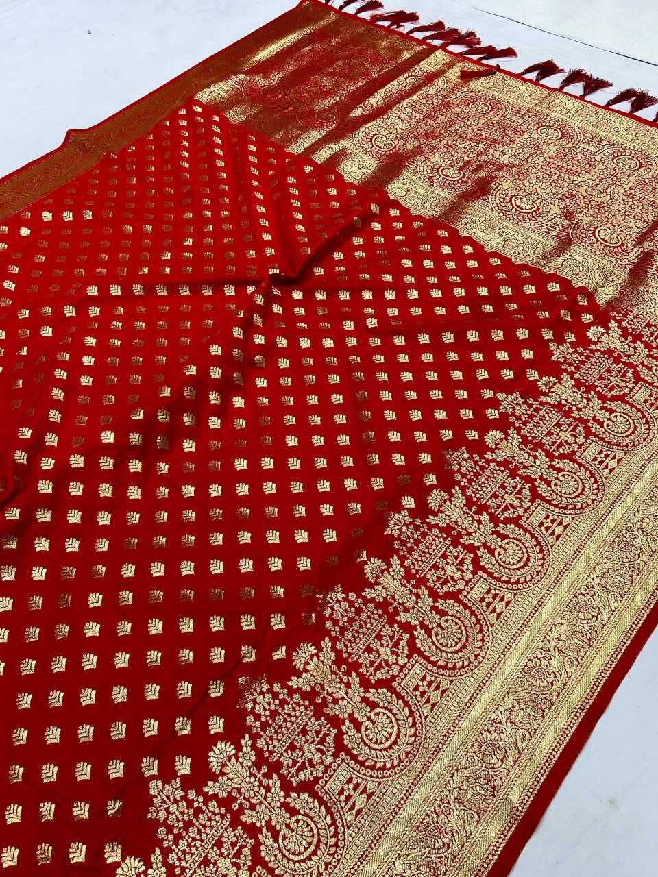 Banarasi Silk Kesh182 Tulsi - 2 Silk Sarees  Banarasi Silk Handlom Pure Ziri Silk Sarees