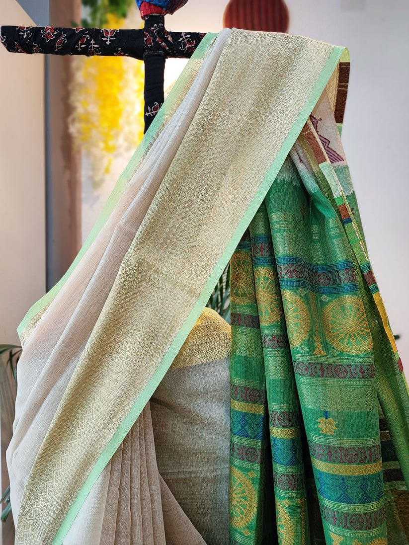 Banarasi Silk Sarees Mud Pashwa  Sarees