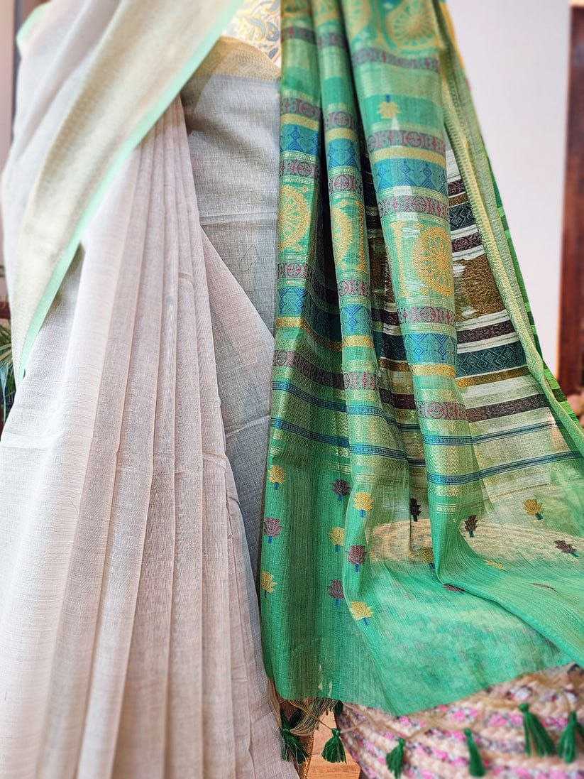 Banarasi Silk Sarees Mud Pashwa  Sarees