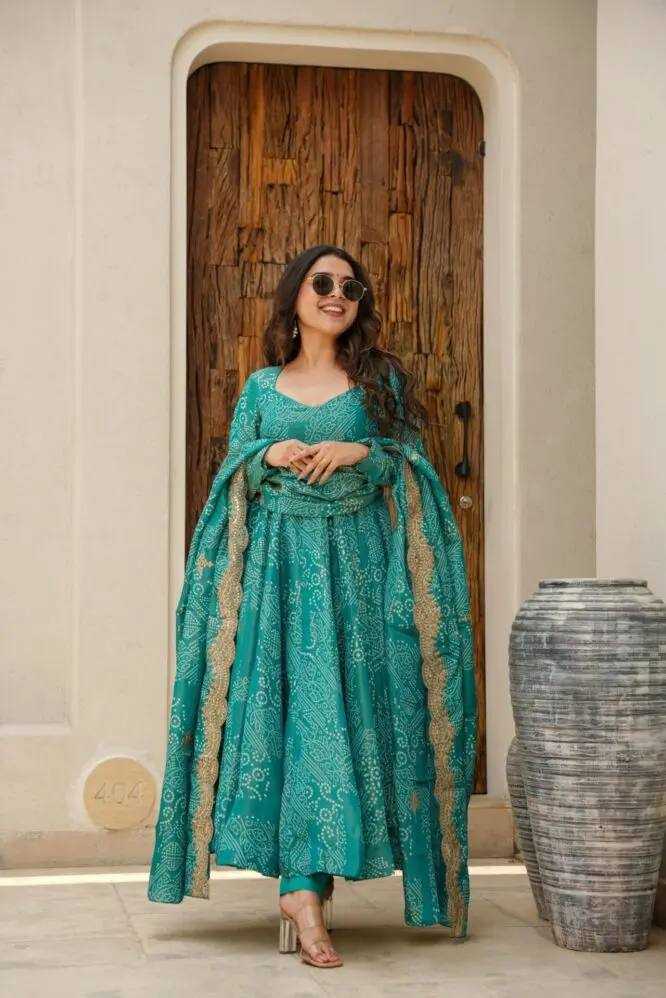 Banarasi Soft Silk Kesh141 172 Gowns  Printed Anarkali Party Wear Long Diwali Collections Gowns