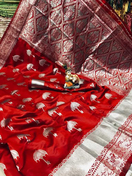 Banarasi Soft Silk Kesh170 Tilak Silk Sarees  Banarasi Silk Soft Silk Traditional Silk Pure Zari Silk Sarees Lightweight Silk Sarees