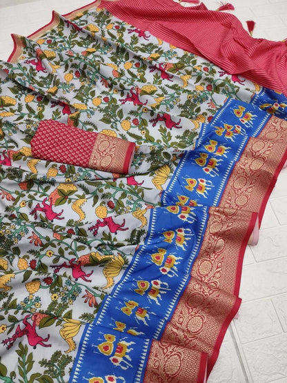 Banarasi Soft Silk Kesh203 Mtw20 Silk Sarees  Banarasi Silk Soft Silk Printed Silk Sarees