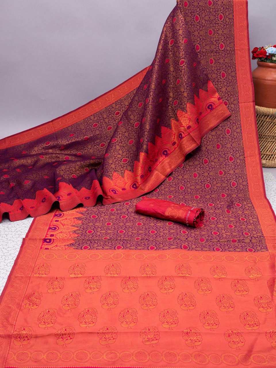 Banarasi Soft Silk Ras 55132 Silk Sarees  Banarasi Silk Soft Silk Traditional Sarees