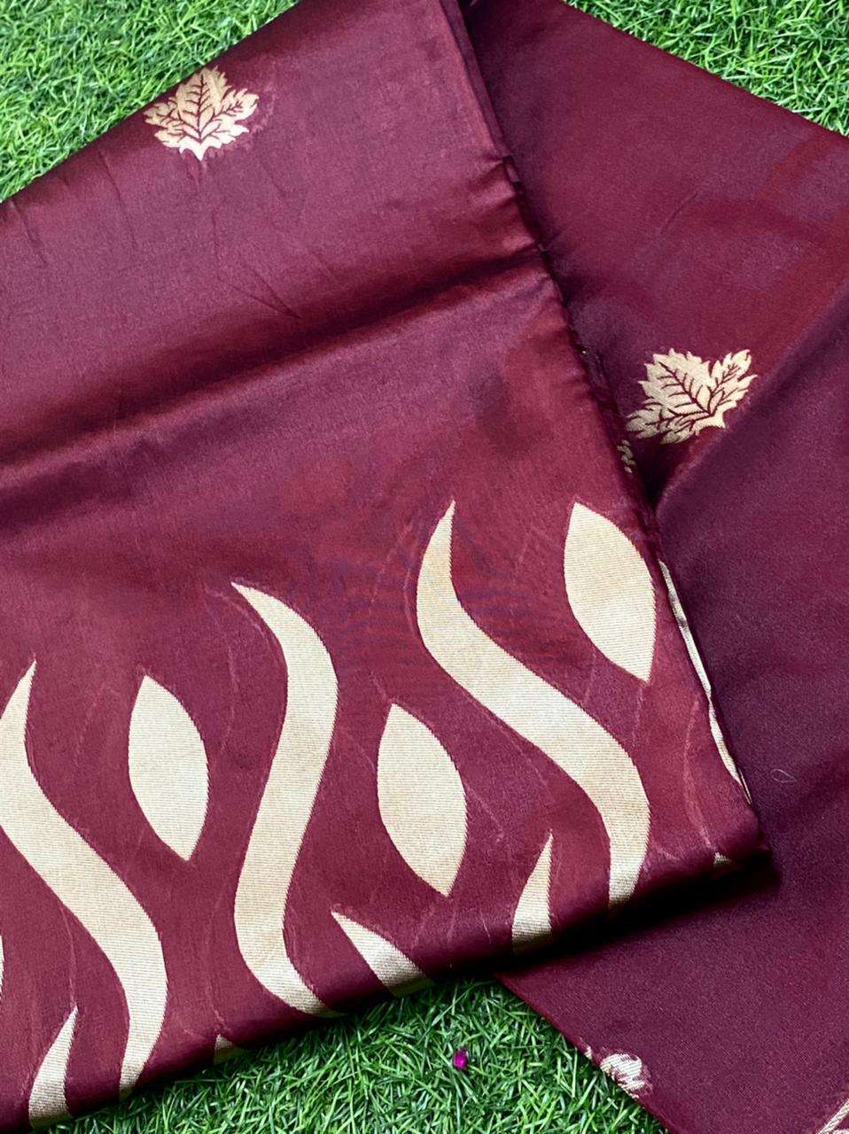 Banarasi Soft Silk Ras Jalar Silk Sarees  Banarasi Silk Soft Silk Traditional Saree E