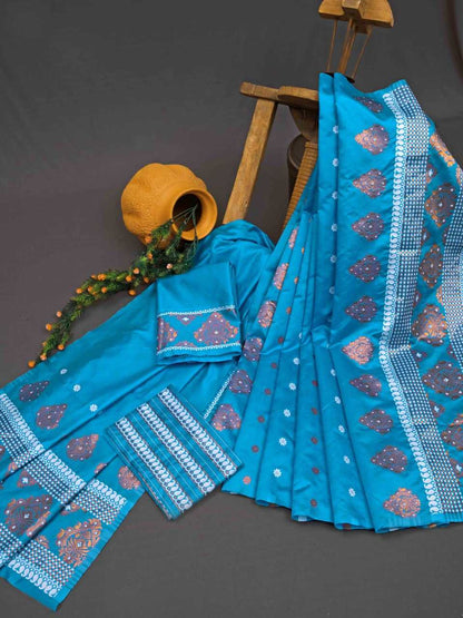 Banarasi Soft Silk Ras Mekhela01 Silk Sarees  Banarasi Silk Soft Silk Traditional Saree E