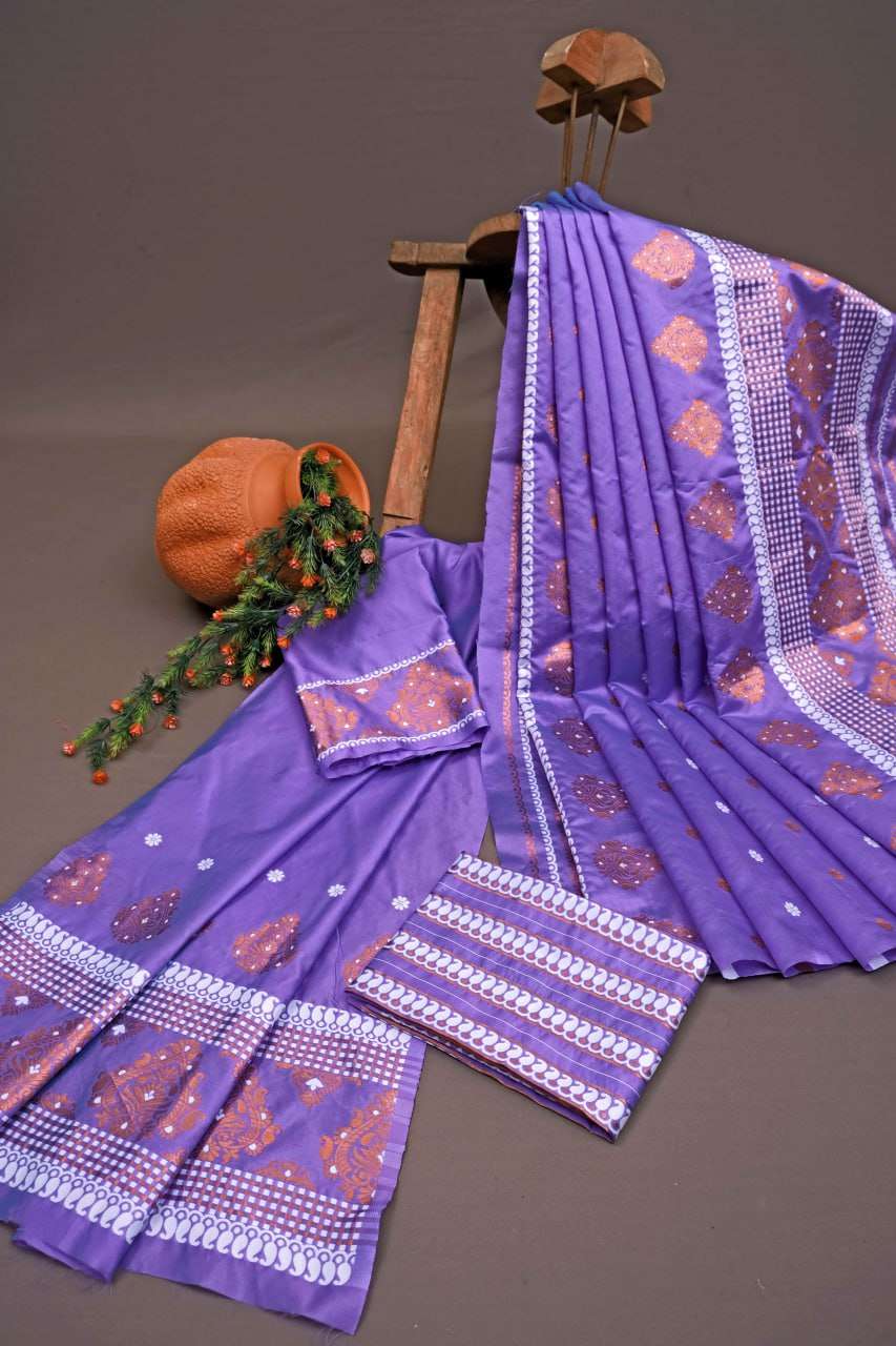 Banarasi Soft Silk Ras Mekhela01 Silk Sarees  Banarasi Silk Soft Silk Traditional Saree E