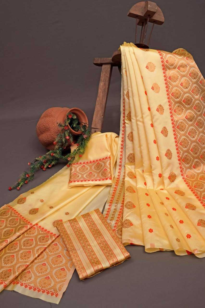 Banarasi Soft Silk Ras Mekhela02 Silk Sarees  Banarasi Silk Soft Silk Traditional Saree E