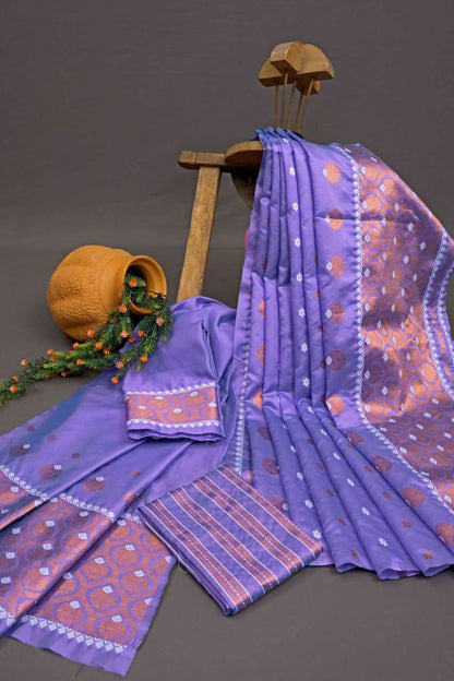 Banarasi Soft Silk Ras Mekhela02 Silk Sarees  Banarasi Silk Soft Silk Traditional Saree E