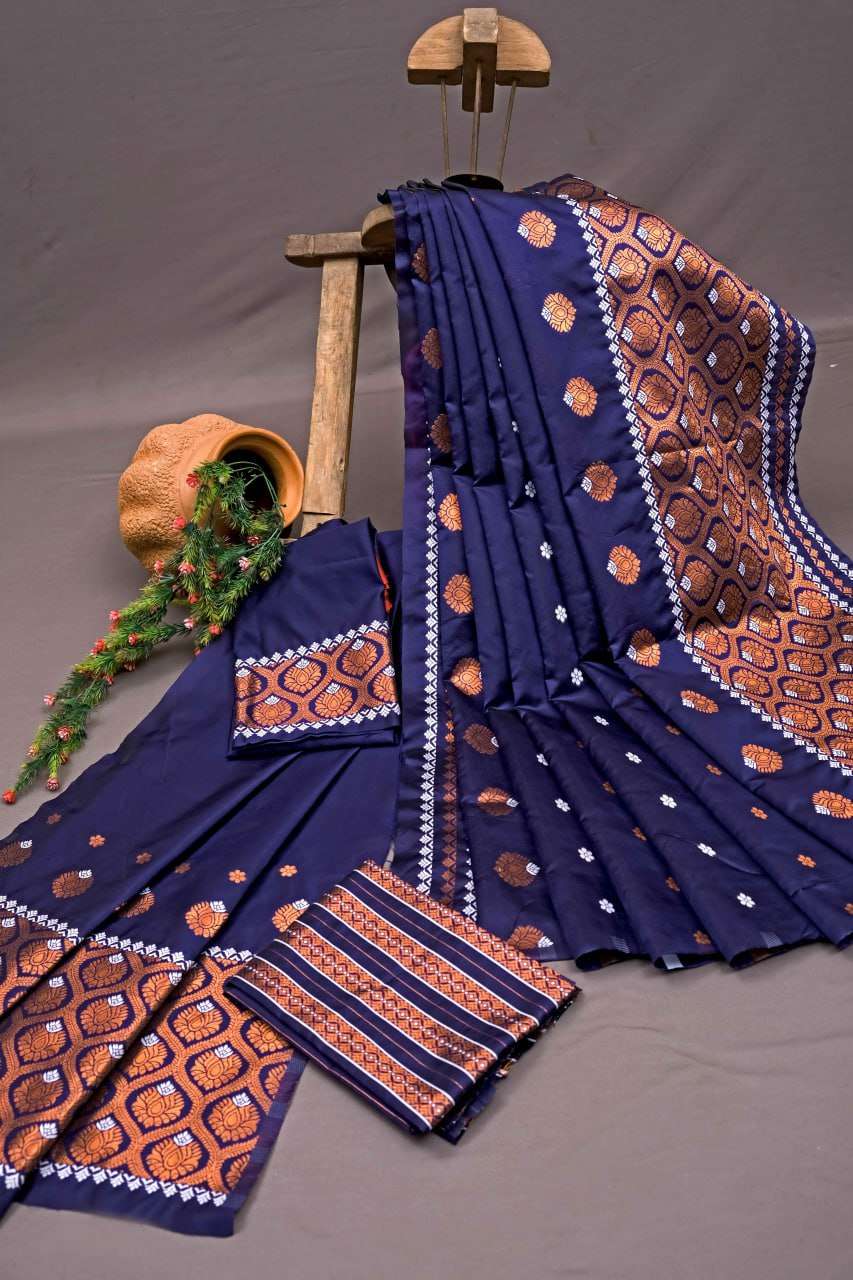 Banarasi Soft Silk Ras Mekhela02 Silk Sarees  Banarasi Silk Soft Silk Traditional Saree E