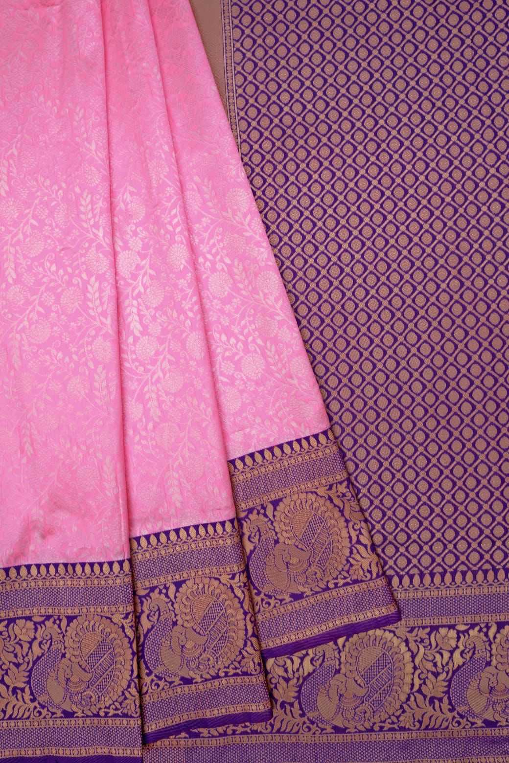 Banarasi Soft Silk Ras Pink Pari Silk Sarees  Banarasi Silk Soft Silk Traditional Sarees