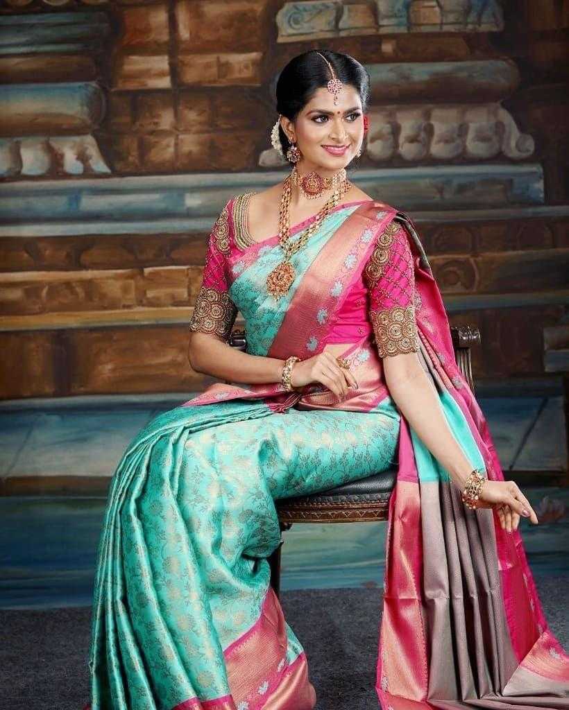 Banarasi Soft Silk Ras Rozmin Silk Sarees  Banarasi Silk Soft Silk Traditional Sarees