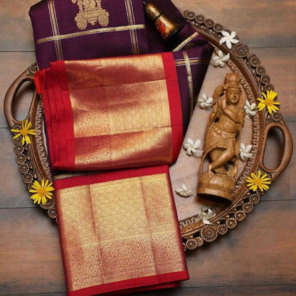 Banarasi Soft Silk Ras Tempal Silk Sarees  Banarasi Silk Soft Silk Traditional Sarees