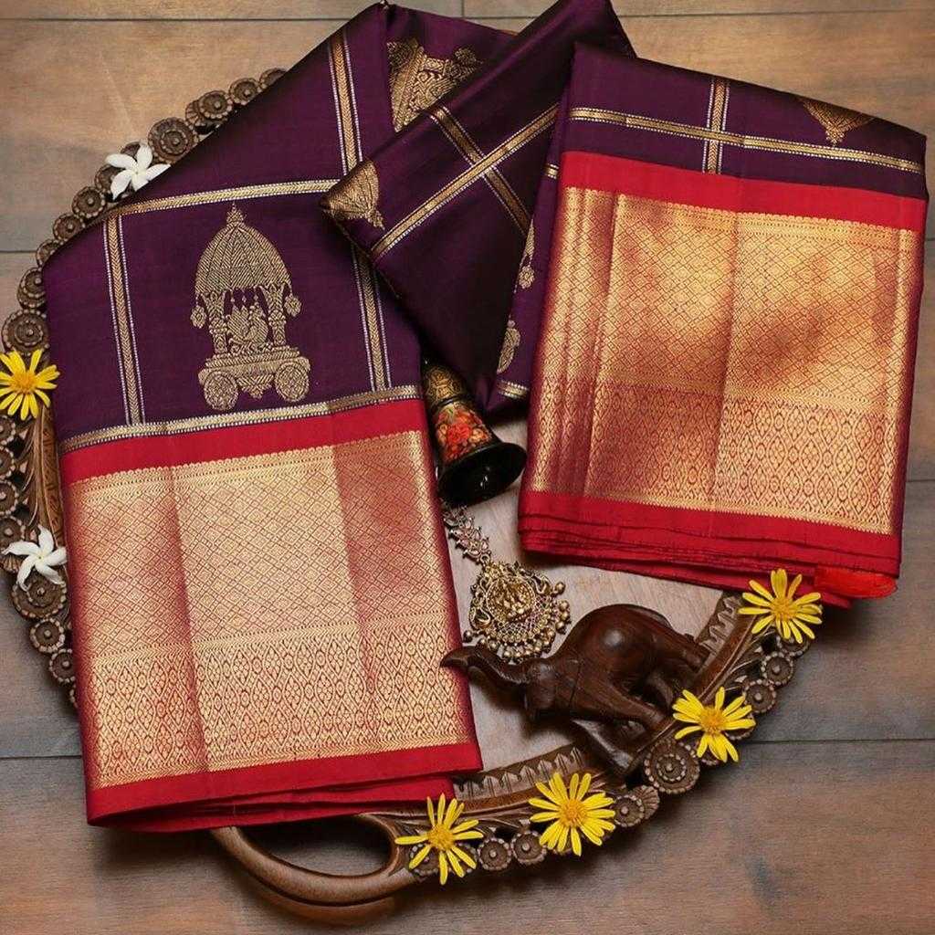 Banarasi Soft Silk Ras Tempal Silk Sarees  Banarasi Silk Soft Silk Traditional Sarees