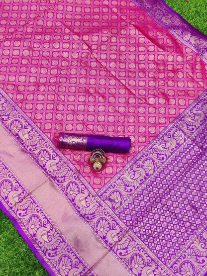 Banarasi Soft Silk Ras Vaatika Silk Sarees  Banarasi Silk Soft Silk Traditional Sarees