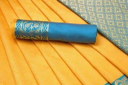 Banarasi Soft Silk Ras Vinayak Yellow Silk Sarees  Banarasi Silk Soft Silk Traditional Sarees