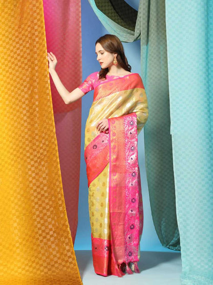 Banarasi Soft Silk  Rdy 4167   Saree