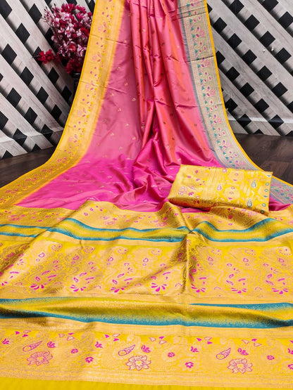 Banarasi Soft Silk Rin113 1100 Silk Sarees  Banarasi Silk Soft Silk Traditional Sarees