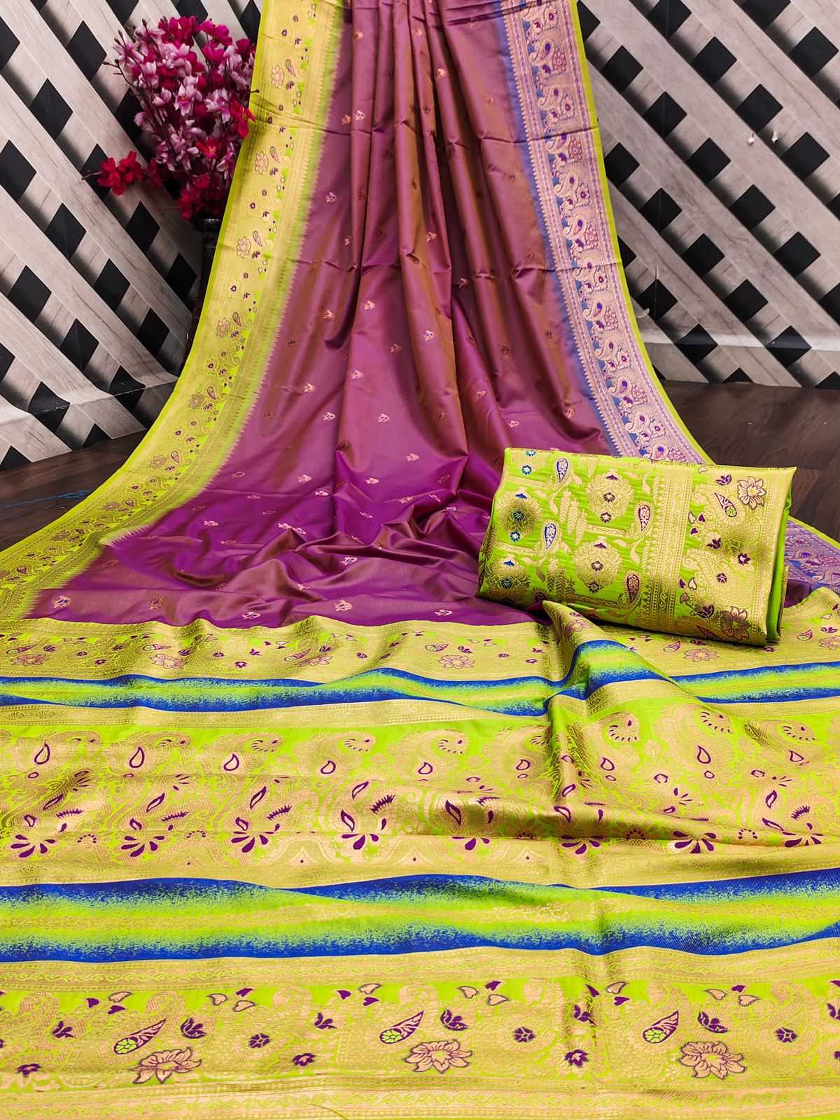 Banarasi Soft Silk Rin113 1100 Silk Sarees  Banarasi Silk Soft Silk Traditional Sarees