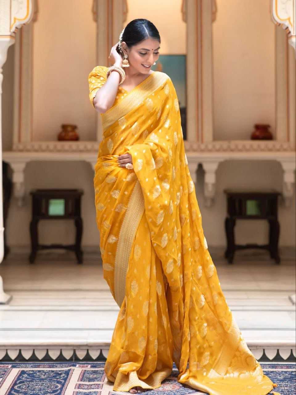 Banarasi Soft Silk Rin138 93 Silk Sarees  Banarasi Silk Soft Silk Khadi Silk Traditional Sarees