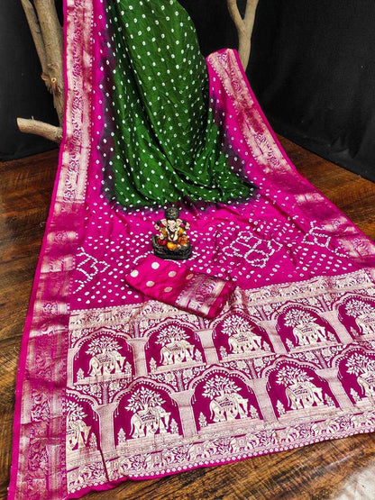 Banarasi Soft Silk Vad Vahini  Saree