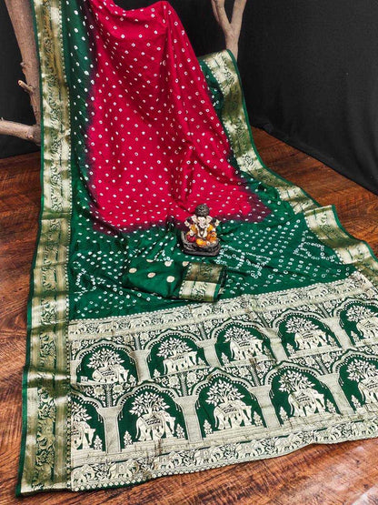 Banarasi Soft Silk Vad Vahini  Saree