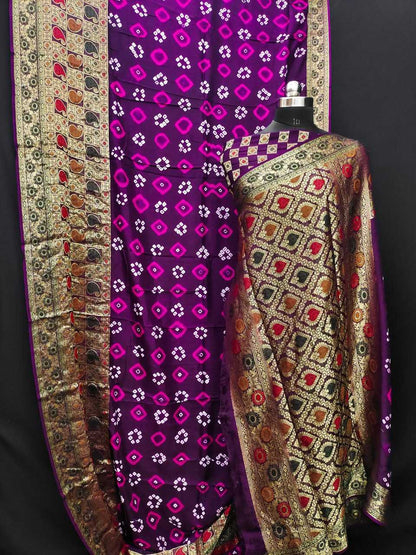 Bandhani Silk Mtc Mahima Sarees  Printed Ladies Bandhani Bandhej Sarees