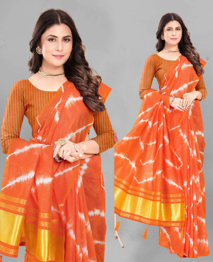 Bandhani Silk Srrt Shibori2 Sarees  Printed Ladies Bandhani Bandhej Sarees