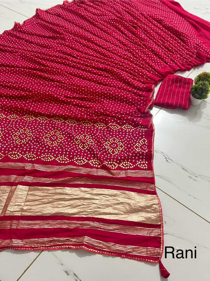 Bandhej Rwc Lakkada  Saree