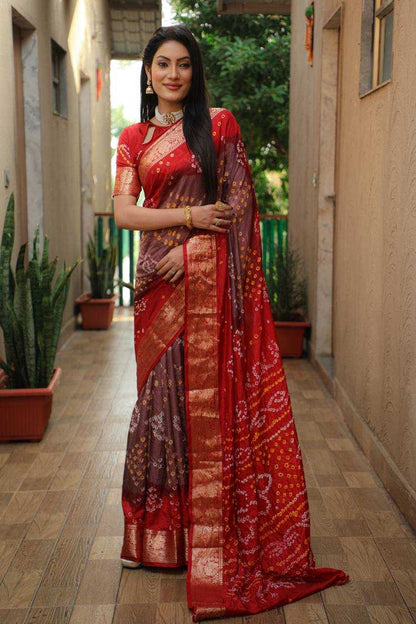 Bandhini Dilk Mtc Rangoli-2  Sarees