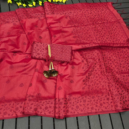 Banglori Kesh101 Ant34 Silk Sarees  Soft Silk Handloom Jamdani Sarees