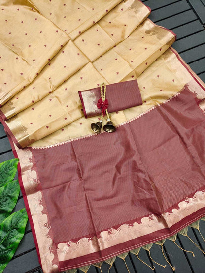 Banglori Silk Kesh101 Ant20 Silk Sarees  Soft Silk Handloom Jamdani Sarees